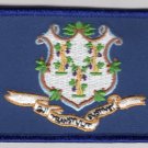 Connecticut State Flag Patch Embroidered Iron On Applique