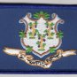 Connecticut State Flag Patch Embroidered Iron On Applique