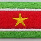 Suriname Flag Patch Embroidered Iron On Applique Surinamese