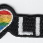 Rainbow I Love Life Heart Patch LGBT Pride Embroidered Iron On Applique