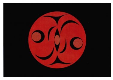 Salmon Vision lessLIE Leslie Robert Sam Art Card Coast Salish Native