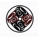Salmon Water Ripples lessLIE Leslie Robert Sam Art Card Coast Salish Native