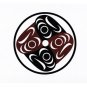 Salmon Water Ripples lessLIE Leslie Robert Sam Art Card Coast Salish Native