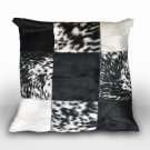 New design Cowhide  pillows,leather cushions,patchwork pillows free shipping.