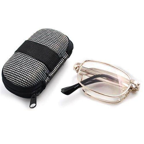 Foldable Handy Reading Glasses +1.50 & Pocket Mini Nylon Hard Case