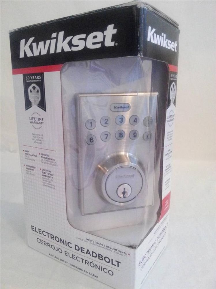 Kwikset New ELECTRONIC ENTRY DEADBOLT KEYLESS ENTRY SYSTEM 6 User codes