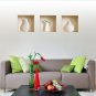 NEW Removable WALL STICKER 3D 3 PCS Vinyl Wall Art WallStickers Home Decor Decal