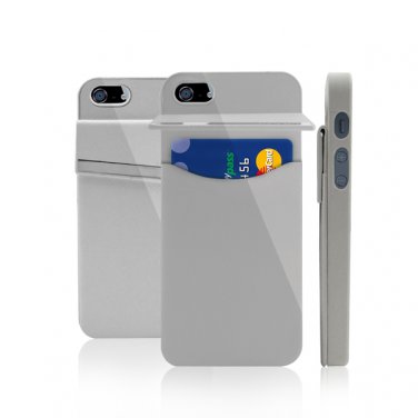 Leather Hard Pocket Credit Card Holder Case For iPhone 5 5s