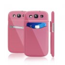 Leather Hard Pocket Credit Card Holder Case For Samsung Galaxy S3