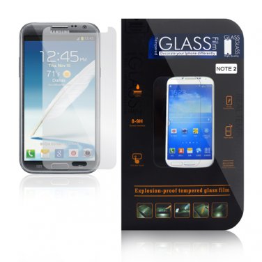 Real Premium High Quality Tempered Glass Film Screen Protector for Galaxy Note 2