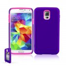 Heavy Duty Dual Layer W Credit Card Holder Protective Case For Samsung Galaxy S5