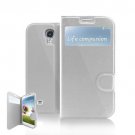 Luxury Slim Flip View Window Leather Gel Pouch Cover Case For Samsung Galaxy S4