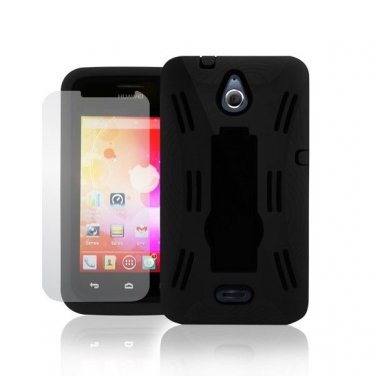 Hybrid Robot Defender W/ Kickstand Protective Case for Huawei Valiant METROPCS