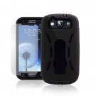 Hybrid Robot Defender W Kickstand Protective Case for Samsung Galaxy S3