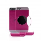 Protective 3 Piece Hard Fold Mirror Stand Skin Cover Case For iPhone 4 4s