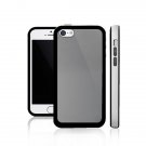 Color Gel Silicone Protective Cover Case with Plastic Bumper for iPhone 5 5s