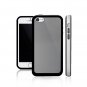 Color Gel Silicone Protective Cover Case with Plastic Bumper for iPhone 5 5s