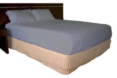 500 TC Egyptian cotton 4 piece Sheet set Italian Finish Solid Deep Pocket (Twin Size, Grey)