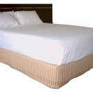500 TC Egyptian cotton 4 piece Sheet set Italian Finish Solid Deep Pocket (Twin XL Size, White)