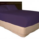 500 TC Egyptian cotton 4 piece Sheet set Italian Finish Solid Deep Pocket (Olympic Queen, Purple)