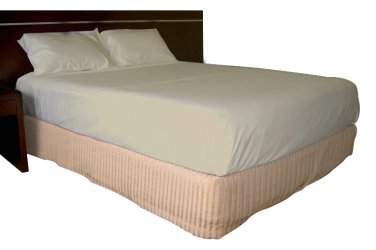 500 TC Egyptian cotton 4 piece Sheet set Italian Finish Solid Deep Pocket (King, Ivory)