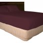 500TC Egyptian cotton 4piece Sheet set Italian Finish Solid Deep Pocket(California King Burgundy)