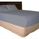 500 TC Egyptian cotton Fitted Sheet Italian Finish Solid ( King, Grey )
