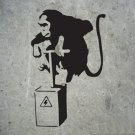 Banksy Famous Monkey Bomb Graffiti Wall Decal Sticker Vinyl - Banksy Famous Monkey Dynamite