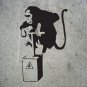 Banksy Famous Monkey Bomb Graffiti Wall Decal Sticker Vinyl - Banksy Famous Monkey Dynamite