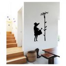 Banksy Girl Watering plant Graffiti Wall Decal Sticker Vinyl - Girl with watering can