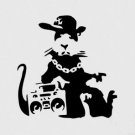 Banksy Famous rat Graffiti Wall Decal Sticker Vinyl - Banksy Fly rat