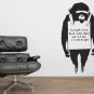 Laugh now Monkey Banksy Graffiti Wall Decal Sticker Vinyl