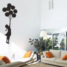 Balloon Floating Girl Banksy Graffiti Wall Decal Sticker Vinyl