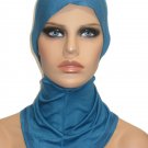 Dark Teal Ninja Cotton Jersey Inner Neck Hijab Under Scarf