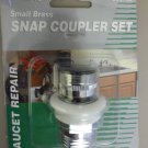AquaPlumb small brass faucet snap coupler/adapter set, C0814A