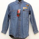 New RIGGS WRANGLER Mens Long Sleeve Shirt in  Blue Jeans Color, Size XL