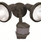 REGENT MOTION ACTIVATED SECURITY FLOODLIGHT W/LAMP COVERS MS185RB 180° COVERAGE