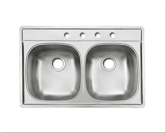 kindred stainless steel double bowl kitchen sink