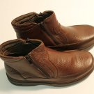 Parrazo Mens/Boys Leather Comfort Boots/Shoes Brown zipper Designed Italy
