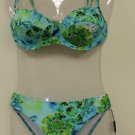 Amarea Beachwear Two-piece Swimsuit Bikini Padded Bra Size 44/M MADE IN ITALY