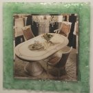 NEW Contemporary Decorative Glass Framed Square Mirror 29" H x 29" W