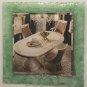 NEW Contemporary Decorative Glass Framed Square Mirror 29" H x 29" W