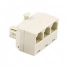 LOT OF 2 CONNECT IT MODULAR TRIPLEX ADAPTER (4-4-4) MODEL 20-524