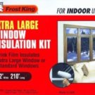 LOT OF2  WINDOW ISOLATION KITS For Extra Large Windows  5 Pack Indoor 62" x 210"