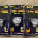 Lot of 3 Satco 35W 12V S3467 Halogen Light Bulbs MR11 S3467 MED BEAM BI-PIN FTH