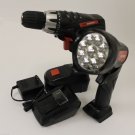 Drill Master 18 Volt Cordless 3/8 inch Drill/Driver and LED Flashlight Kit 68287