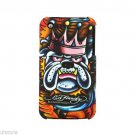 Genuine Ed Hardy Christian Audigier KING DOG Tattoo Faceplate Case iPhone 3G 3Gs