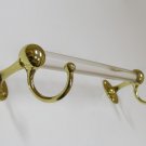 MOTIV 24" TOWEL BAR w HOOKS 0103HAC-3 BRASS / ACRYLIC