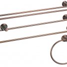 NEW DANZE  SOUTH SEA  COLLECTION  4 PIECES BATHROOM ACCESSORIES SET DISTRESSED B