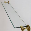 GINGER MOTIV CITY 212 24" GLASS SHELF 0118T24-3 POLISHED BRASS